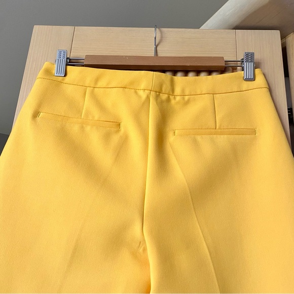Zara mustard yellow straight leg trouser pant - Picture 7 of 11
